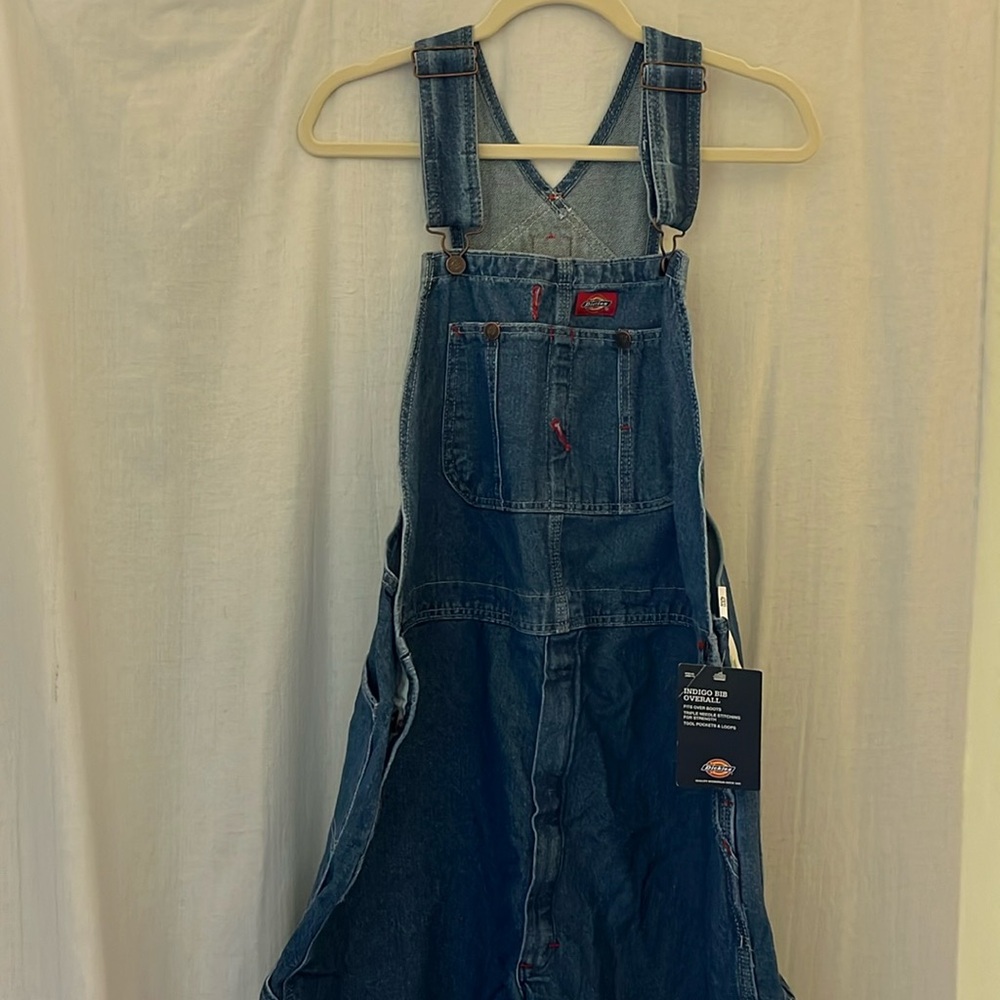 NWT Dickies Indigo Bib Overalls Size 42x32